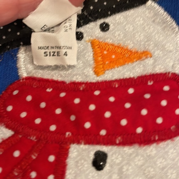 Rabbit Skins snowman sweatshirt - 4T - Picture 4 of 4